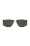 Isabel Marant 52mm Flat Top Sunglasses In Ivory Grey