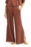 Lunya High Waist Washable Silk Pajamas In Ground Cinnamon