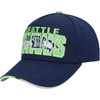 OUTERSTUFF YOUTH COLLEGE NAVY SEATTLE SEAHAWKS ON TREND PRECURVED A-FRAME SNAPBACK HAT