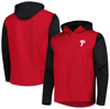 Dunbrooke Men's  Red, Black Philadelphia Phillies Alpha Full-zip Jacket In Red
