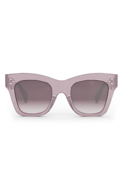 Celine Bold 3 Dots 50mm Small Gradient Butterfly Sunglasses In Purple