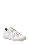 On The Roger Clubhouse Faux Suede And Mesh-trimmed Faux Leather Sneakers In Белый