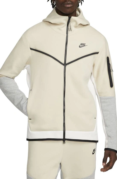 Nike Men's  Sportswear Tech Fleece Full-zip Hoodie In Rattan/phantom/dark Grey Heather/black