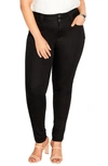 CITY CHIC ASHA HIGH WAIST SKINNY JEANS