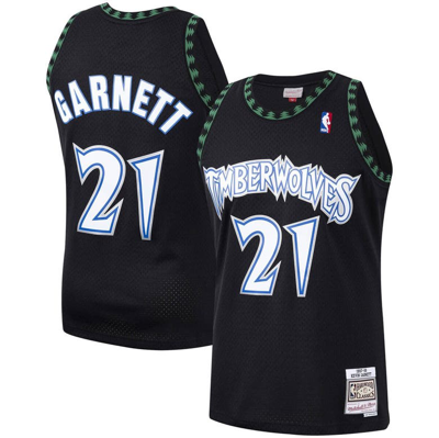 Mitchell & Ness Kevin Garnett Black Minnesota Timberwolves Hardwood Classics Swingman Jersey