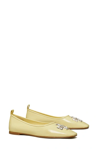 Tory Burch Eleanor Flat In Lemon Swirl