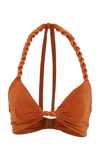 Raisa Vanessa Women's Rope Neck Bikini Set In Brown