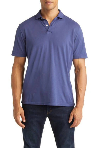 Peter Millar Crown Crafted Journeyman Pima Cotton Polo In Navy