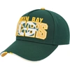 OUTERSTUFF YOUTH GREEN GREEN BAY PACKERS ON TREND PRECURVED A-FRAME SNAPBACK HAT