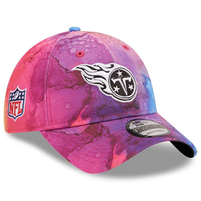 New Era Kids' Youth  Pink Tennessee Titans 2022 Nfl Crucial Catch 9twenty Adjustable Hat In Multi