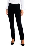 Nic + Zoe Wonderstretch Pocket Straight Leg Pants In Black Onyx