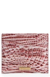 Brahmin Cheryl Leather Card Holder In Pink Icing Melbourne