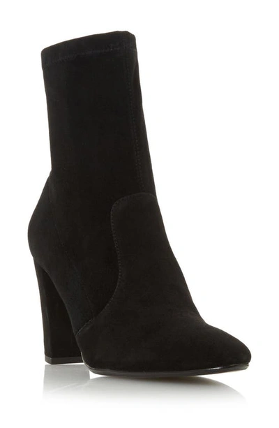 Dune London Opticals Stretch Bootie In Black