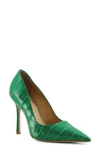 Dune London Bento Pointed Toe Pump In Green