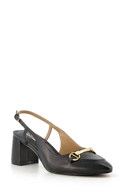 Dune London Cassie Block Heel Slingback Pump In Black