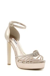 Dune London Morals Platform Sandal In Gold
