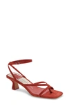 Dolce Vita Baylor Ankle Strap Sandal In Chili Suede