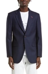 Maison Margiela Single-breasted Tailored Blazer In Navy