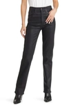 LE JEAN SABINE COATED STRAIGHT LEG JEANS