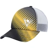 ADIDAS ORIGINALS ADIDAS BLACK/WHITE PITTSBURGH PENGUINS GRAPHIC FOAM TRUCKER SNAPBACK HAT