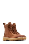 Sorel Women's Hi-line Lace-up Mid-shaft Lug-sole Booties Women's Shoes In Scorch/tawny Buff