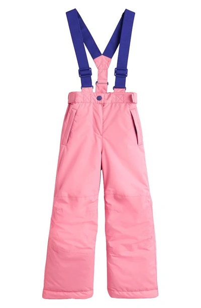 Mini Boden Kids' Waterproof Snow Pants In Pink Lemonade