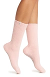 Ugg Paityn Cozy Gripper Crew Socks In Soft Kiss