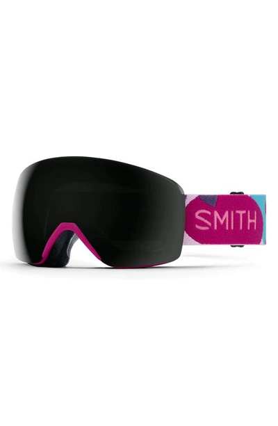 Smith Skyline 157mm Chromapop™ Snow Goggles In Fuschia Shapes / Black