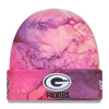 NEW ERA NEW ERA PINK GREEN BAY PACKERS 2022 NFL CRUCIAL CATCH  KNIT HAT