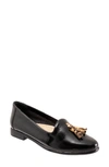 Trotters Liz Tassel Loafer In Black Patent