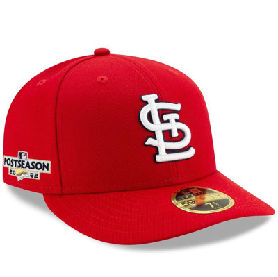 New Era St. Louis Cardinals Low Profile Ac Performance 59fifty Cap In Red/red