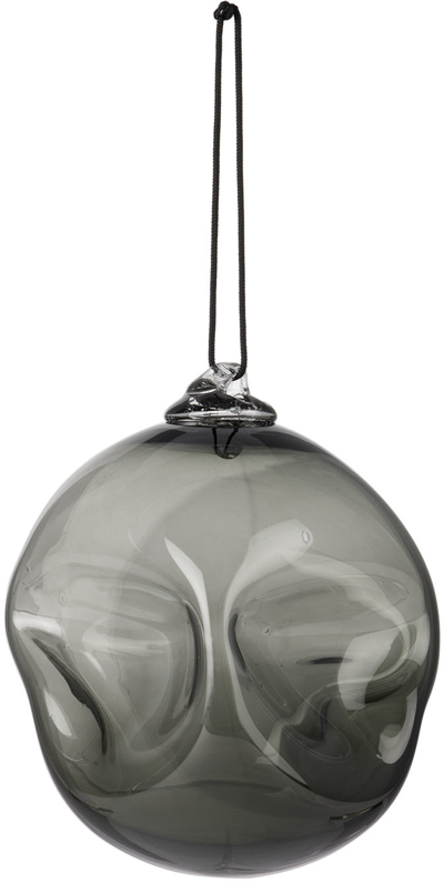 Goodbeast Ssense Exclusive Gray Glass Ornament In Smoke