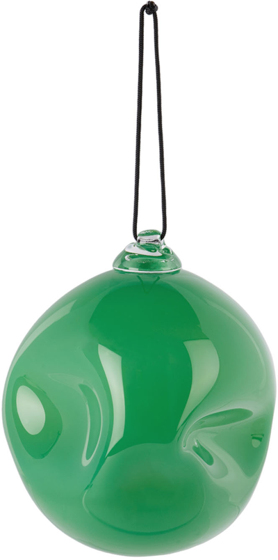 Goodbeast Ssense Exclusive Green Glass Ornament In Electric Green