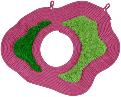 Ugly Rugly Ssense Exclusive Pink & Green Amoeba Wreath In Raspberry W/ Light &