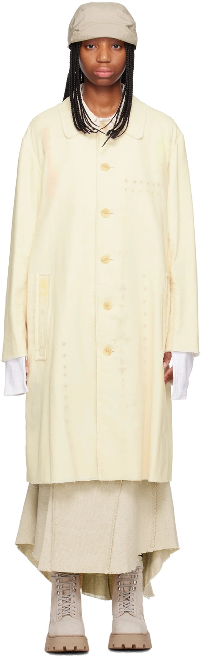 Hyein Seo Off-white Double Layer Coat In Ivory