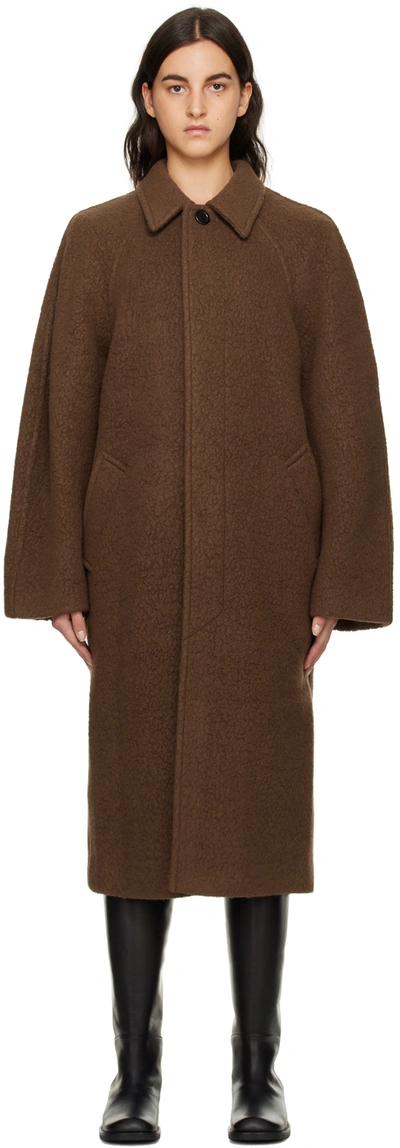 Amomento Brown Raglan Coat
