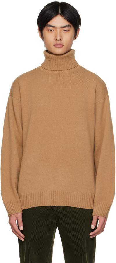 Apc Marc Sweater Wool And Cashmere In Cab Camel