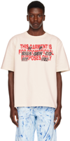 Heron Preston Promo Only Organic Cotton T-shirt In White Red