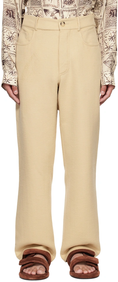 Nanushka Off-white Savi Baggy Trousers In Creme