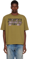 Heron Preston Green Promo Only T-shirt In Military Green Blac