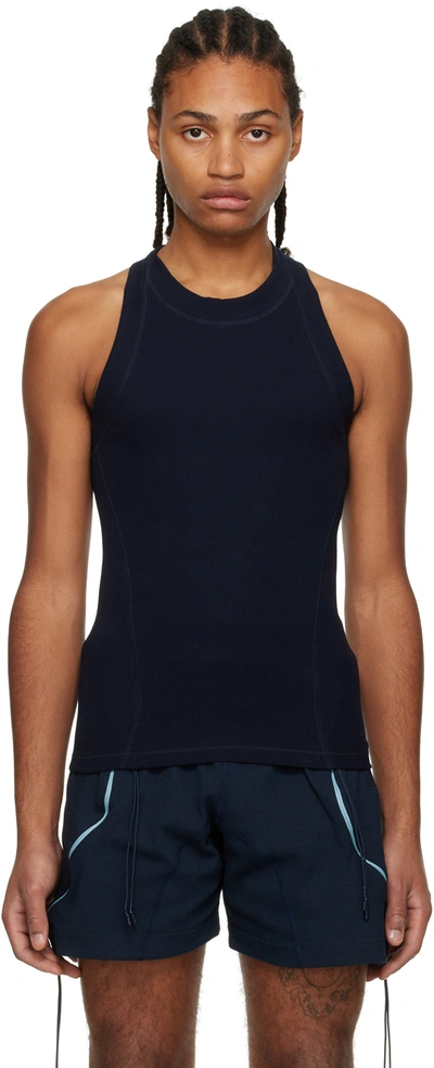 Saul Nash Navy Crewneck Tank Top