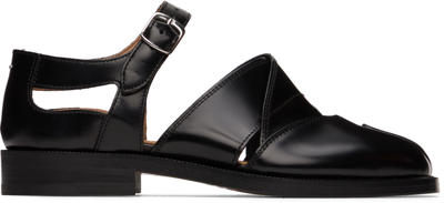 Maison Margiela Tabi Leather Sandals Woman Black In T8013 Black