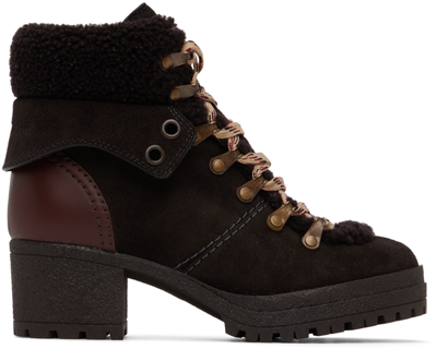 See By Chloé Brown Eileen Boots In 10 Charcoal