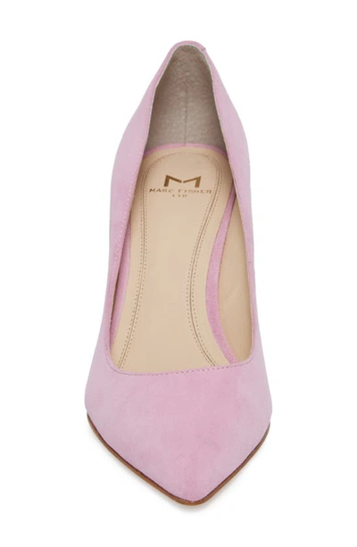 Marc Fisher Ltd Zala Block Heel Pump In Lilac Suede