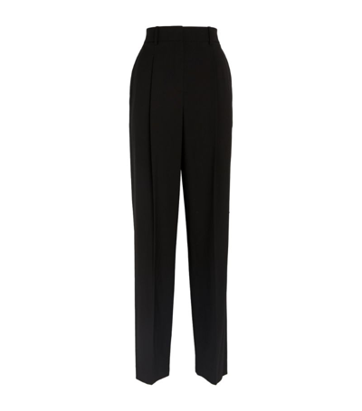 Theory Hartsdale Straight-leg Wool Pants In Black