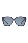 Balenciaga 59mm Square Sunglasses In Blue Silver