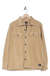 Union Corduroy Shirt Jacket In Burlap