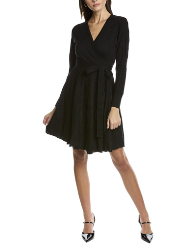 Diane Von Furstenberg Kaja Wool-blend Dress In Black