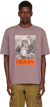 HERON PRESTON GRAY 'HERON BW' T-SHIRT