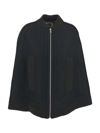 Ports 1961 Shawl-neck Ribbed-trim Wool Cape In Green